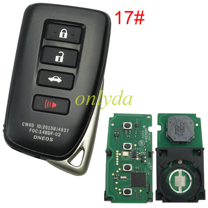 KEYDIY TB01 KD Smart Key Universal Remote Control With 8A/Toyota H chip ,please choose the key shell