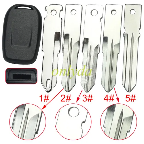 For Renault transponder key blank ， pls choose blade