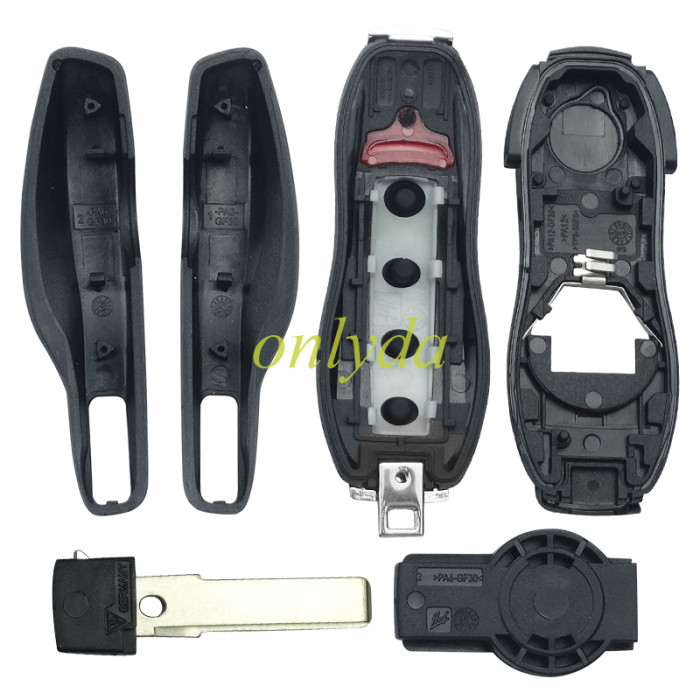 Porsche  3 button remote key blank in 7 color， please choose which one color do you need？