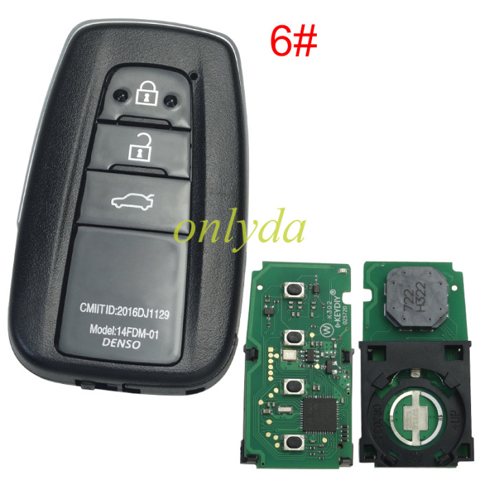 KEYDIY TB01 KD Smart Key Universal Remote Control With 8A/Toyota H chip ,please choose the key shell