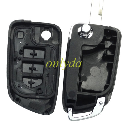 For Dongfeng 3 button  remote key blank with blade no batteri clip