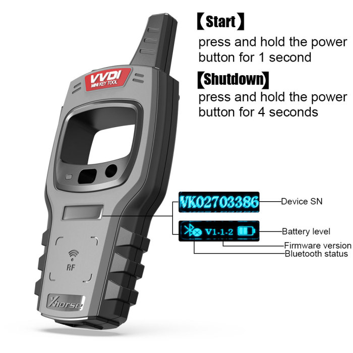 Xhorse VVDl Mini Key Tool Automotive Remote Key Programmer for lOS Android global version (PLEASE pay attention！！ it is newest version, not included free 48 token anymore)