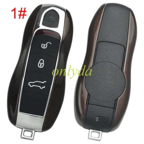 Porsche  3 button remote key blank in 7 color， please choose which one color do you need？