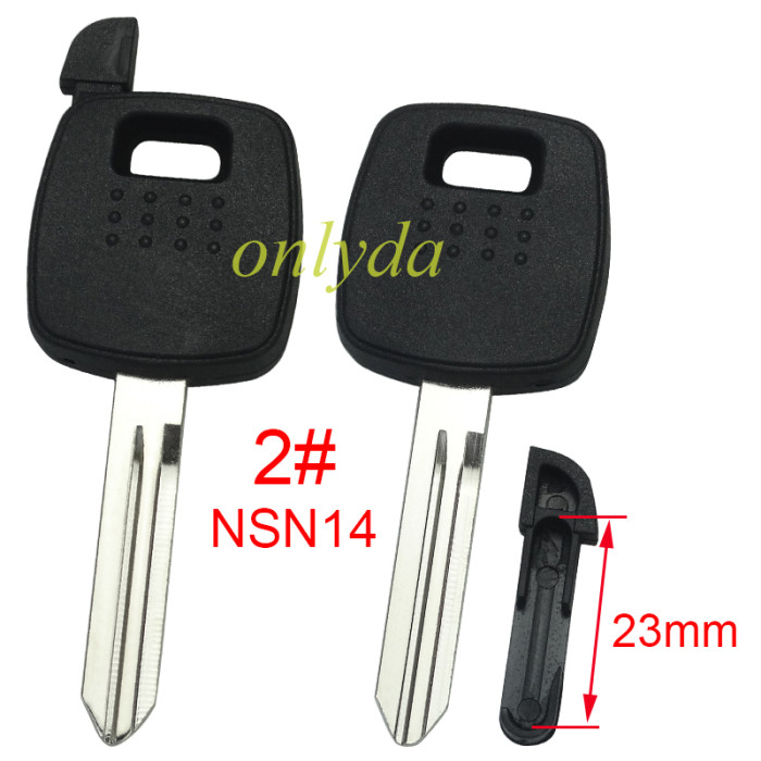 Super Stronger GTL shell Nissan  A32 transponder key shell with blade NSN11 and NSN14 , withou badge , pls choose blade