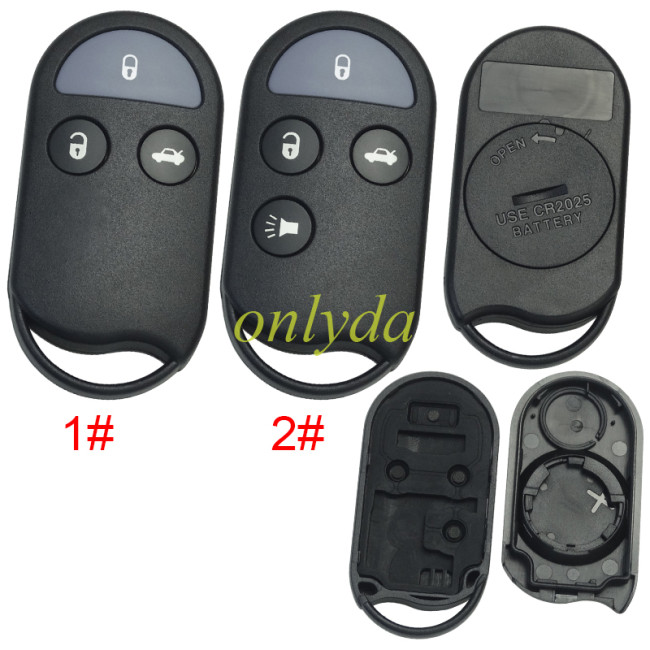 For Nissan remote key blank without badge , pls choose button model