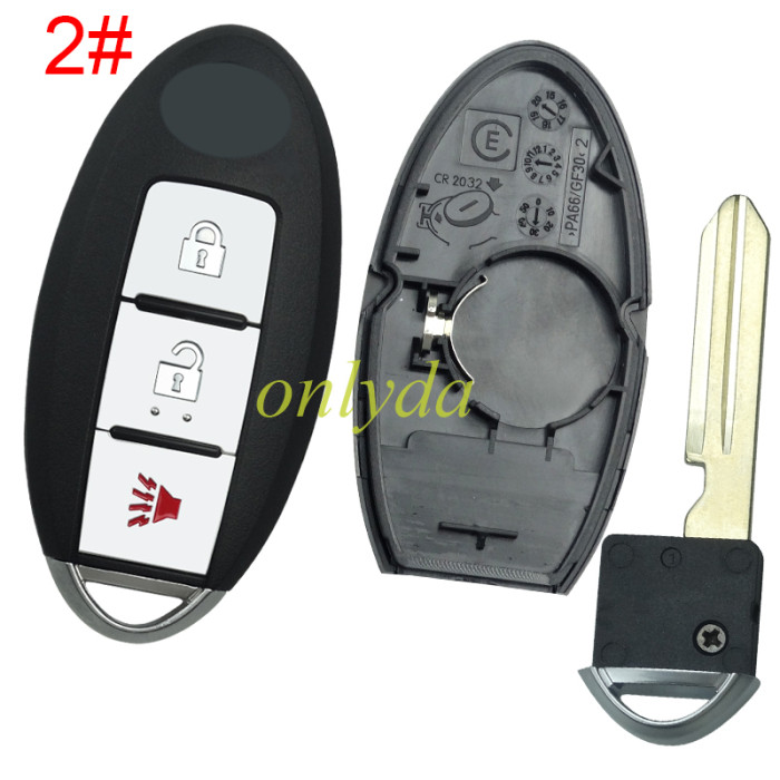 For Nissan  remote key blank with   Nissan  badge ,with blade ,With buckle for New model, pls choose button model