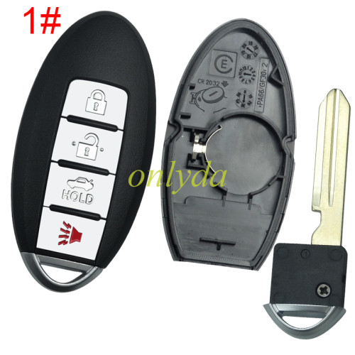 For Infinite remote key blank without badge ,with buckle,  pls choose button model