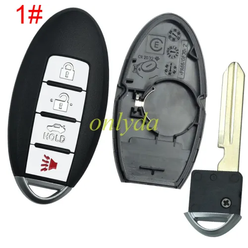 For Infinite remote key blank without badge ,with buckle,  pls choose button model