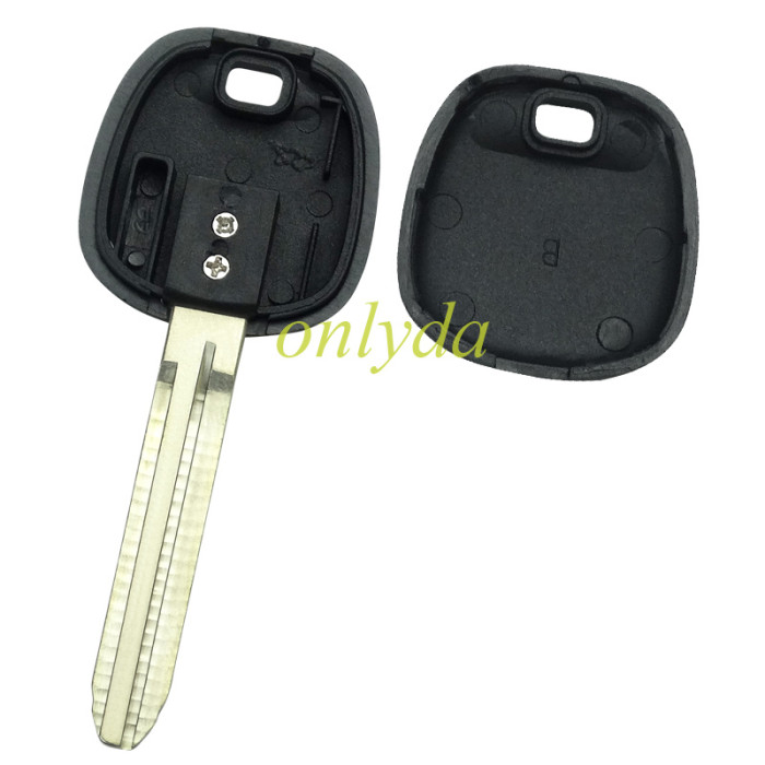 For Toyota transponder key blank  without badge, with carbon chip part and  TPX long chip part