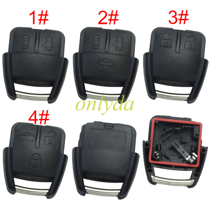 For Chevrolet remote shell with battery holder， pls choose the button
