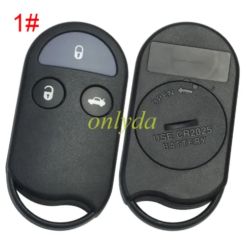 For Nissan  remote key blank without badge , pls choose button model