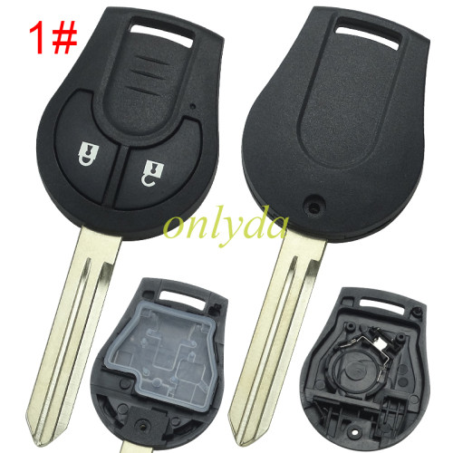 For Nissan  remote key blank without badge pls choose button model