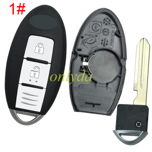 For Infinite remote key blank with badge ,with buckle,  pls choose button model