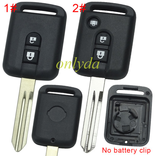 For Nissan  remote key blank the plastic part is  rectangle with badge place, pls choose button model