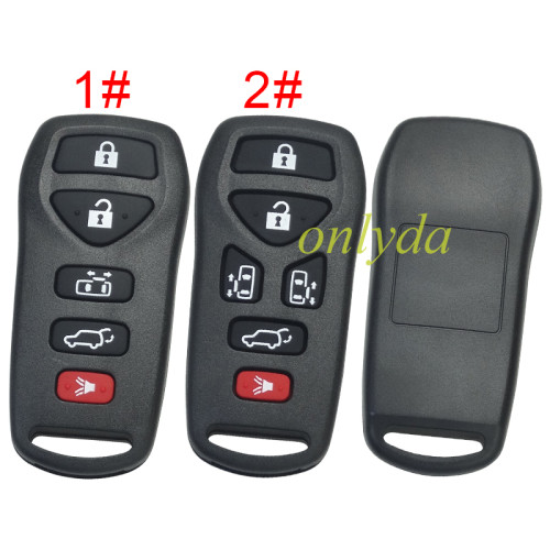 For Nissan remote key blank without badge , pls choose button model