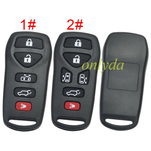 For Nissan remote key blank without badge , pls choose button model