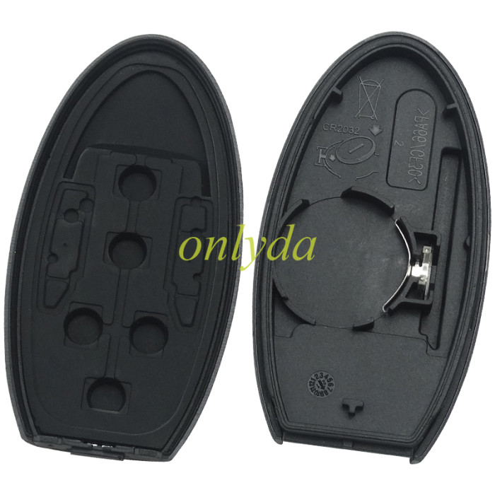 For Nissan 5 button  remote key blank with badge with blade , without buckle for new model , pls choose button model
