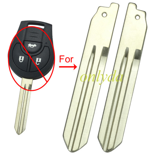 For Nissan remote key blank blade
