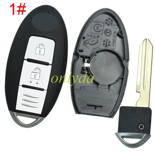 For Nissan  remote key blank with   Nissan  badge ,with blade ,With buckle for New model, pls choose button model