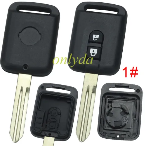 For Nissan  remote key blank the plastic part is  rectangle with badge place, pls choose button model
