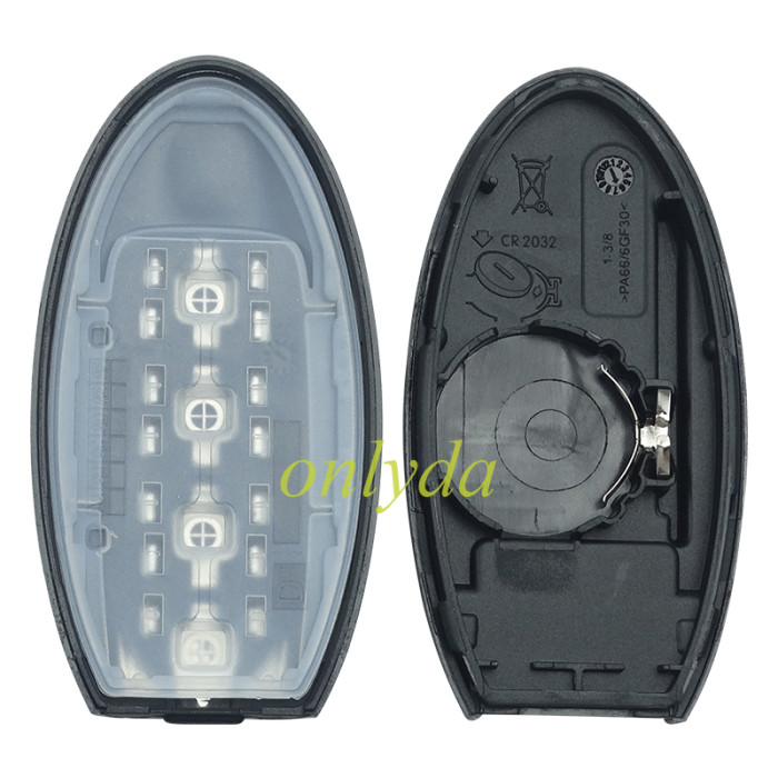 For Nissan remote key blank without badge ,T-shaped interior. pls choose button model