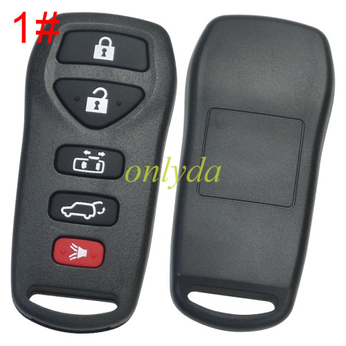 For Nissan remote key blank without badge , pls choose button model