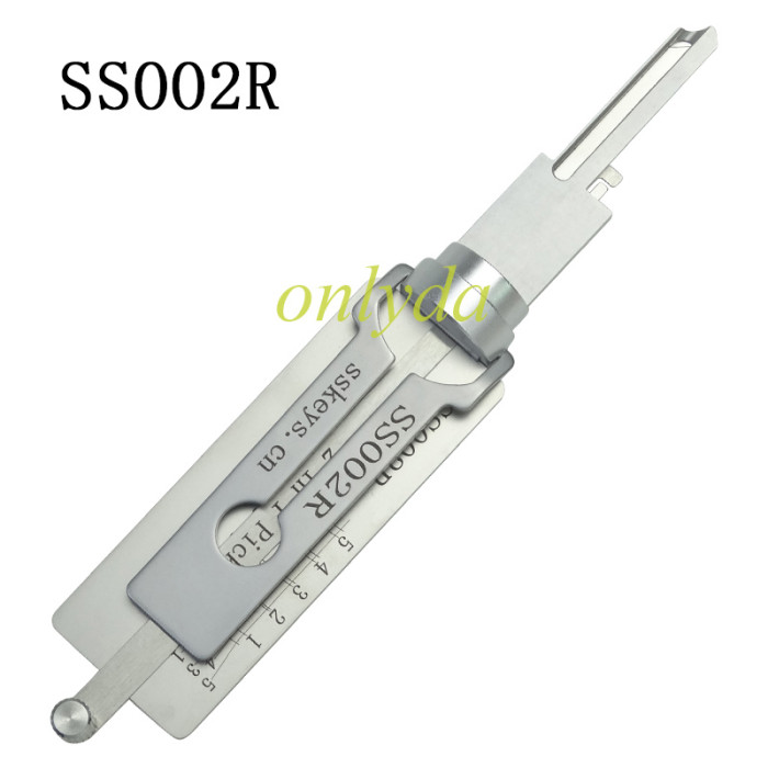 SS002R  s-groove Locksmith Tool 2 in 1 Pick
