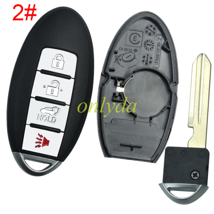 For Infinite remote key blank without badge ,with buckle,  pls choose button model
