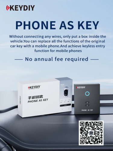 KEYDIY phone as KD key phonekey, mobile phone, becomes car remote key, keyless entry