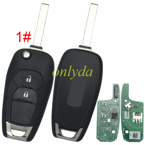 For Chevrolet original 3 button remote key  HITAG AES NXP61M02  4A chip-434mhz