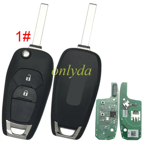 For Chevrolet original 3 button remote key  HITAG AES NXP61M02  4A chip-434mhz