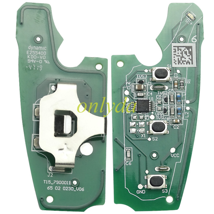 Original remote key Chery TIGGO 3X 3XE with 433Mhz