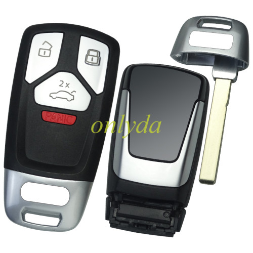 Audi-R12B-original-high Uninitialized Keyless Audi Q7 3+1 button remote key 434mhz (4M0959754T) 4103 36160000213258007 H40/0105/08S 16444 Model:AK01
