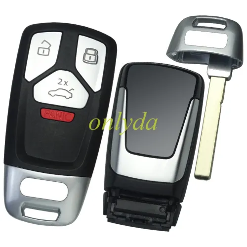 Audi-R12B-original-high Uninitialized Keyless Audi Q7 3+1 button remote key 434mhz (4M0959754T) 4103 36160000213258007 H40/0105/08S 16444 Model:AK01