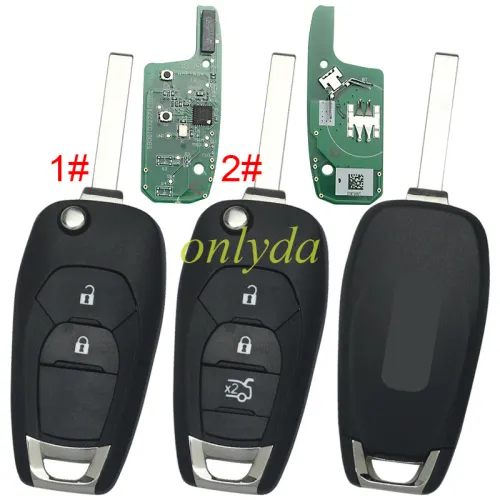 For Chevrolet original 3 button remote key  HITAG AES NXP61M02  4A chip-434mhz