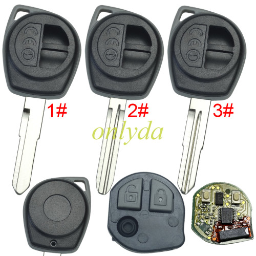 Original Suzuki 2 button remote key 433.9MHZ FSKID47 PCF7961X Hitag3 For Suzuki Swift SX4 Ciaz Ertiga Cultus Xcross Auto Control Fob CMIIT ID: 2014DJ5741 Model No.T68LO original remote + aftermarket shell