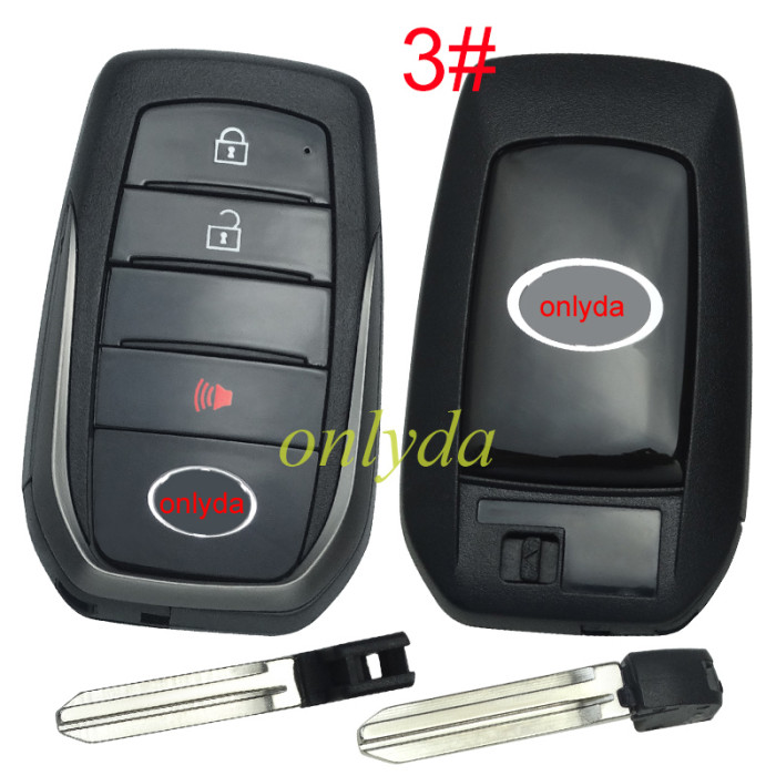 For Toyota 2+1 button modified key shell ,please choose the badge