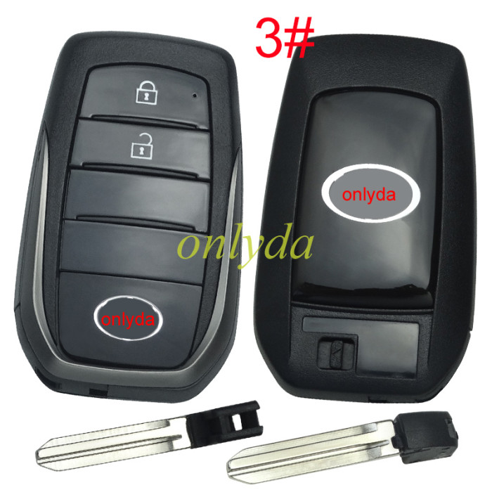 For Toyota 2 button modified key shell ,please choose the badge