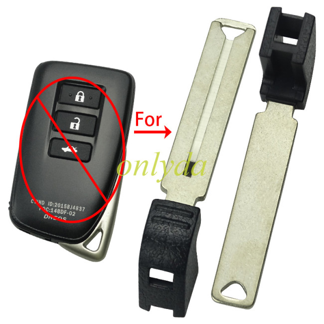 For Lexus  key blade,outside with groove,inside is flat