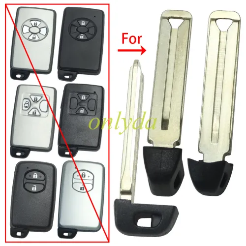 Toyota  key blade ,There are grooves on both sides