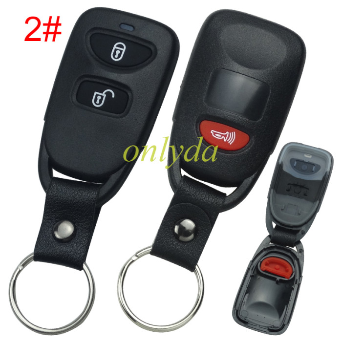 For Hyundai remote key blank no battery holder without logo . pls choose button model