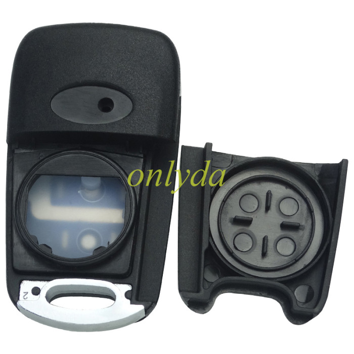 For Kia 3 button remote key blank  with badge ,with HY14 right blade , pls choose button