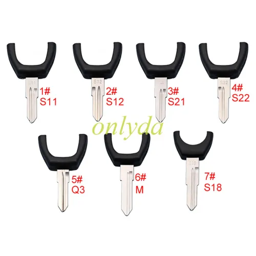 For Chery transponder key head with short  blade ， pls choose blade model .