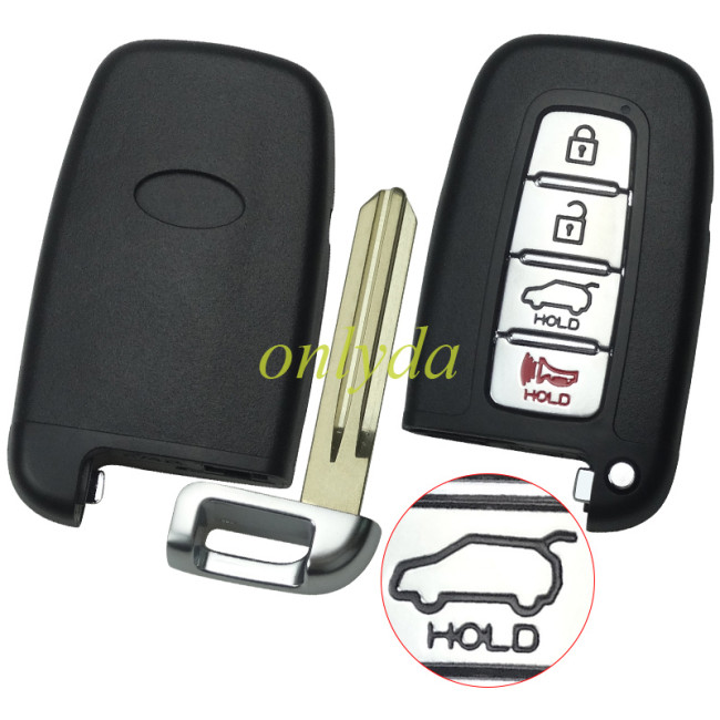 For Hyundai 3+1 button remote key blank