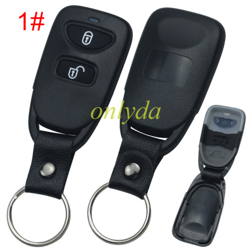 For Hyundai remote key blank no battery holder without logo . pls choose button model