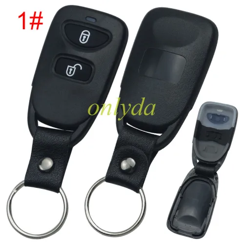 For Hyundai remote key blank no battery holder without logo . pls choose button model