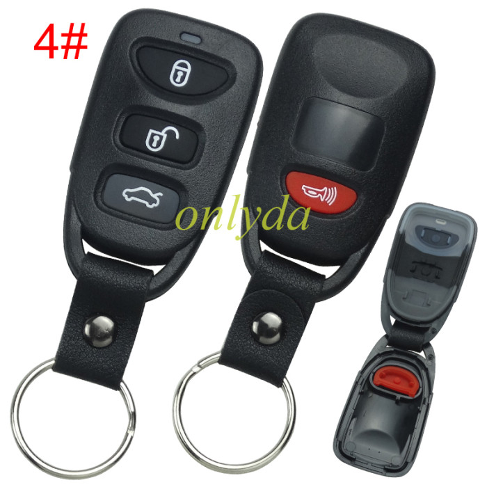 For Hyundai remote key blank no battery holder without logo . pls choose button model