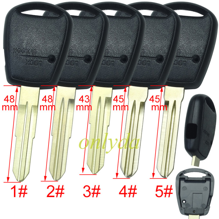 For Hyundai/ Kia 1 button remote key blank without badge ,pls choose blade model