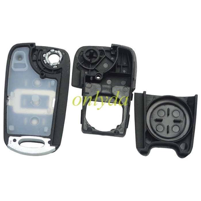 For Kia 3 button remote key blank  with badge ,with HY14 right blade , pls choose button