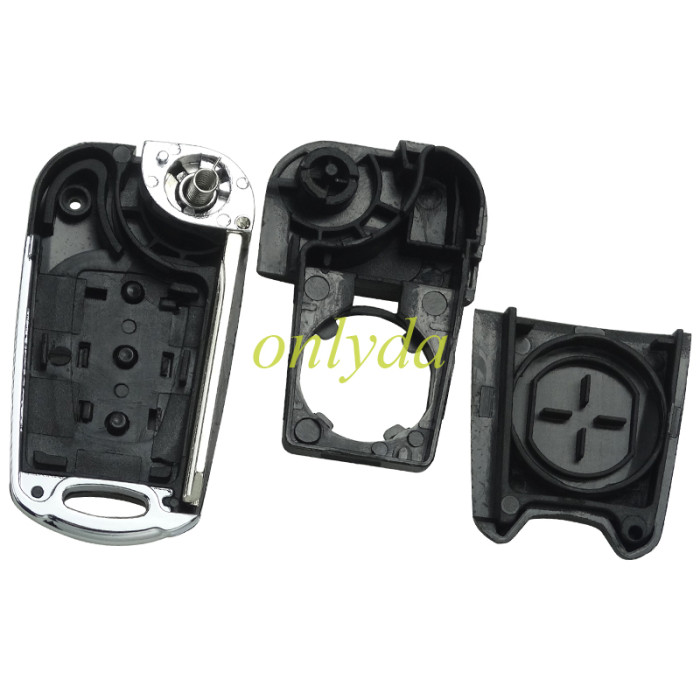 For KIA  3 button remote key blank with black shell with badge , pls choose button
